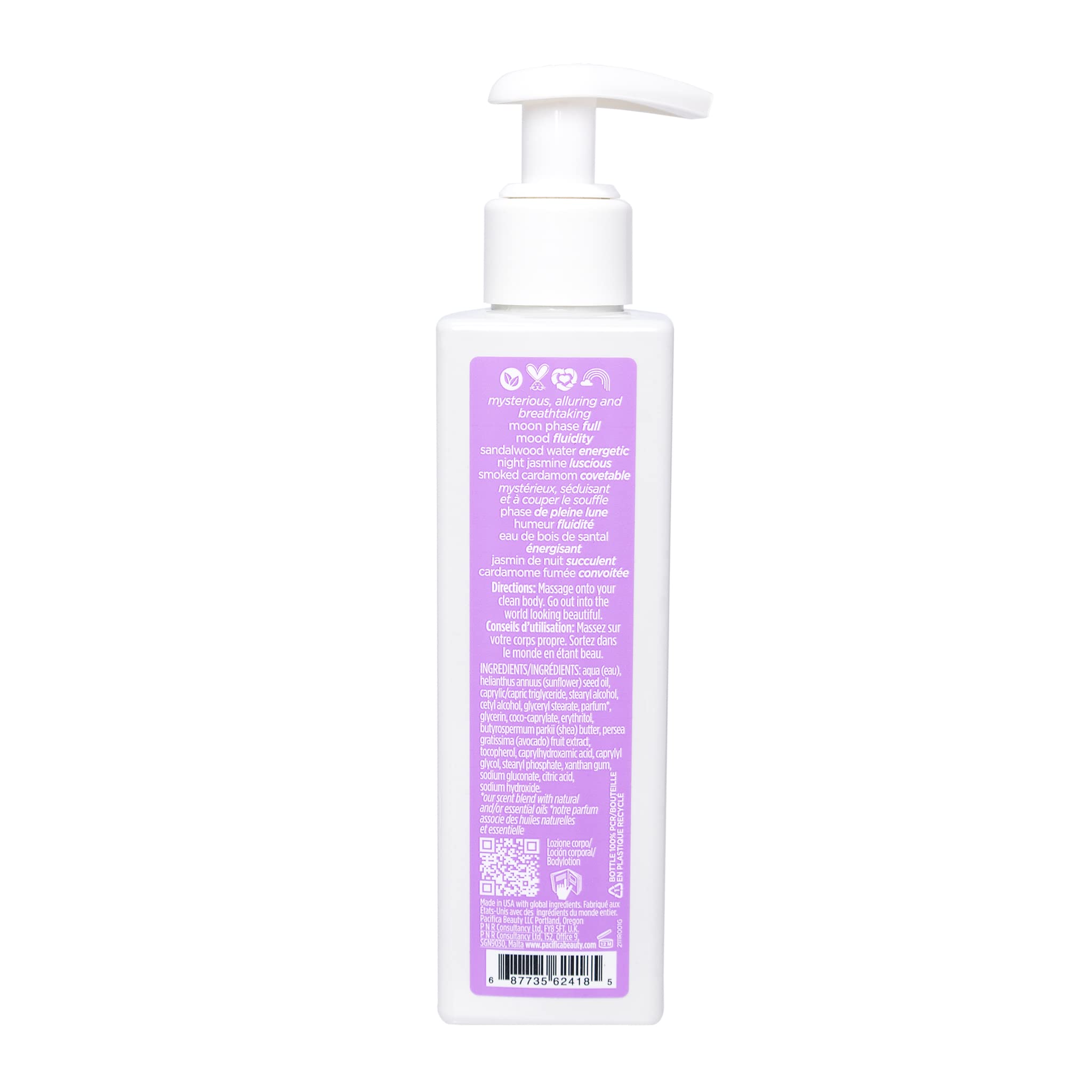 Pacifica Beauty | Neon Moon Body and Hand Lotion | Lightweight, Hydrating |Nourishing Shea Butter + Sunflower Oil | Non-Greasy | Moisturizer for Dry Skin | Vegan + Cruelty Free